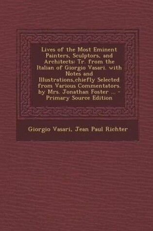 Cover of Lives of the Most Eminent Painters, Sculptors, and Architects