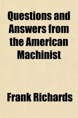 Book cover for Questions and Answers from the American Machinist
