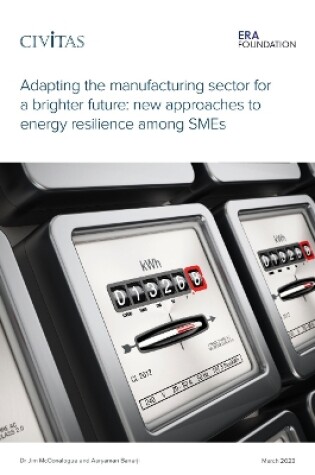 Cover of Adapting the manufacturing sector for a brighter future: new approaches to  energy resilience among SMEs