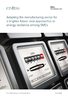 Book cover for Adapting the manufacturing sector for a brighter future: new approaches to  energy resilience among SMEs
