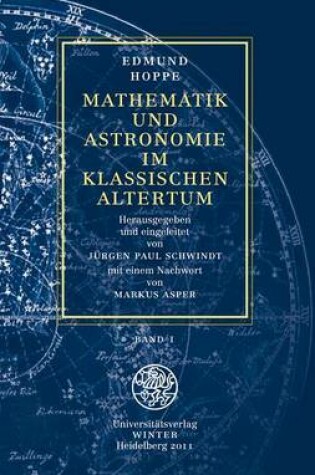 Cover of Mathematik Und Astronomie Im Klassischen Altertum / Band 1