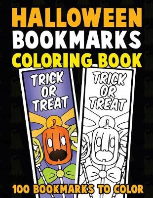 Book cover for Halloween Bookmarks Coloring Book