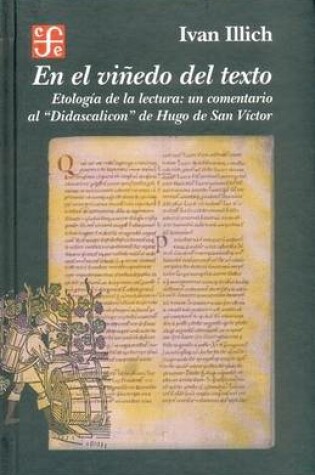 Cover of El Vinedo del Texto. Etologia de La Lectura