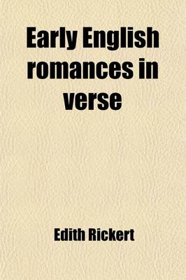 Book cover for Early English Romances in Verse Volume 7