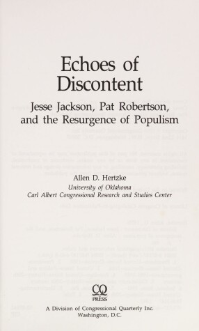 Book cover for Echoes of Discontent