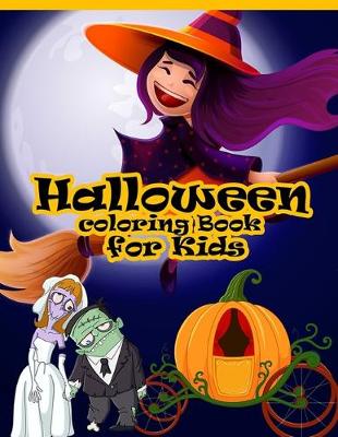 Book cover for Halloween coloring books for kids