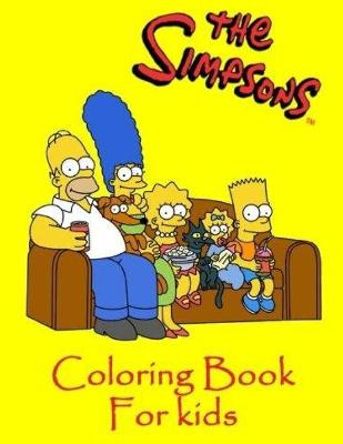 Book cover for The Simpsons Coloring Book for kids