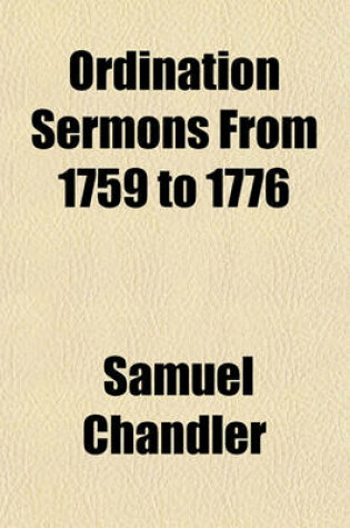 Cover of Ordination Sermons from 1759 to 1776
