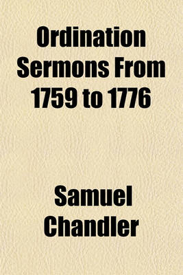 Book cover for Ordination Sermons from 1759 to 1776
