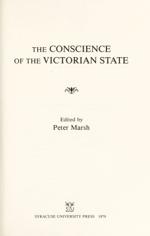 Book cover for Conscience of the Victorian State