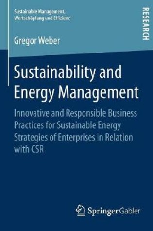 Cover of Sustainability and Energy Management