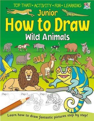 Book cover for Junior How to Draw Wild Animals