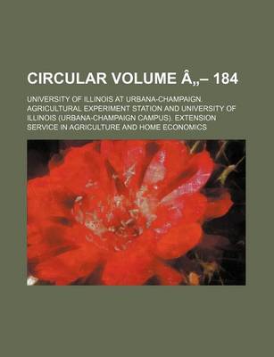 Book cover for Circular Volume a - 184