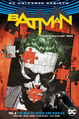 Cover of Batman Vol. 4: The War of Jokes and Riddles (Rebirth)