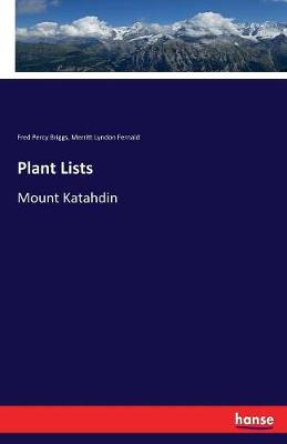 Book cover for Plant Lists