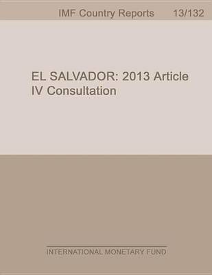 Book cover for El Salvador: 2013 Article IV Consultation, El