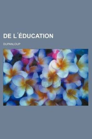 Cover of de L Education