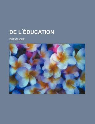 Book cover for de L Education