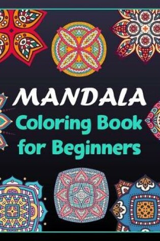 Cover of Mandala coloring book for beginners