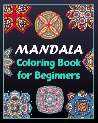 Book cover for Mandala coloring book for beginners