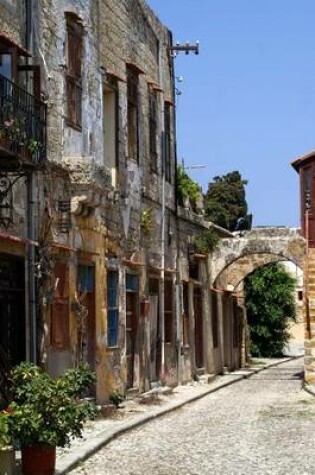 Cover of Website Password Organizer Old Narrow Street in Rhodes, Greece