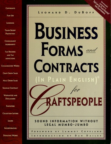 Book cover for Busn Frms & Contr/Craftspeople