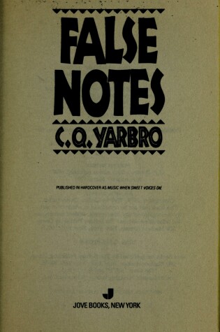 Cover of False Notes
