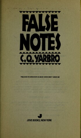 Book cover for False Notes