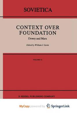 Book cover for Context Over Foundation