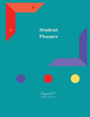 Book cover for Student Planner Notebook -204 pages - Half planning sheets -Half Dot grid pages -8.5x11 Inches