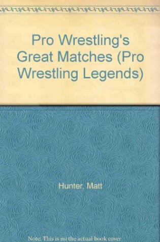 Cover of Pro Wrestling's Greatest Matches