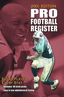 Book cover for Pro Football Register, 2001 Edition