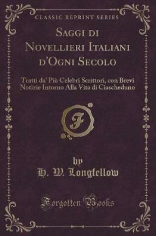 Cover of Saggi Di Novellieri Italiani d'Ogni Secolo