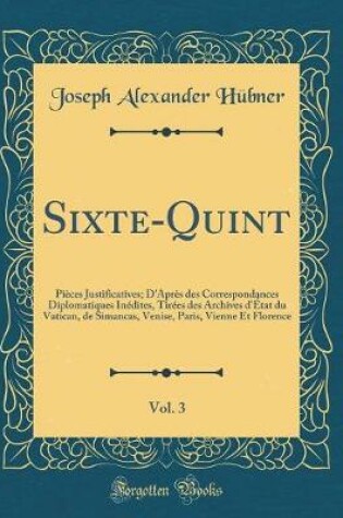 Cover of Sixte-Quint, Vol. 3