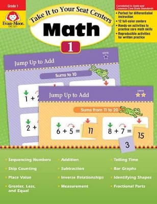 Cover of Take It to Your Seat: Math Centers, Grade 1 Teacher Resource