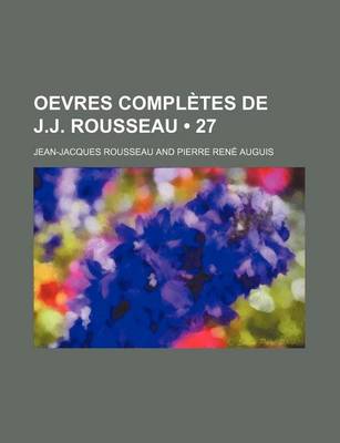 Book cover for Oevres Completes de J.J. Rousseau (27)