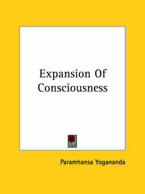 Book cover for Expansion Of Consciousness