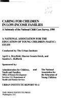 Cover of Caring for Children in Low-income Families