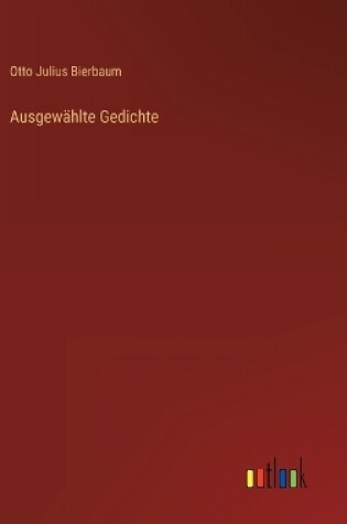 Cover of Ausgewählte Gedichte