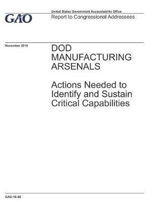 Book cover for Dod Manufacturing Arsenals