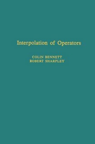 Cover of Interpolation of Operators