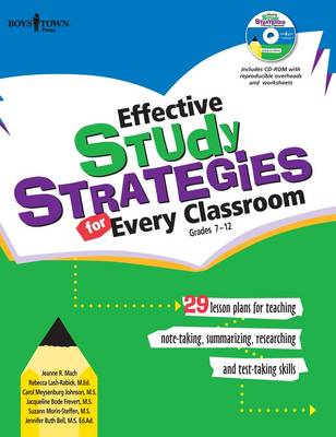 Book cover for Effective Study Strategies for Every Classroom