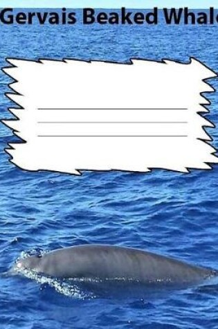 Cover of Gerva's Beaked Whale Wide Ruled Line Paper Composition Book