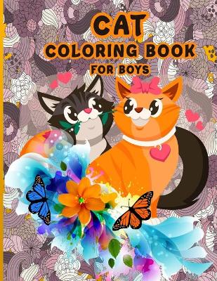 Book cover for Cat Coloring Book For Boys