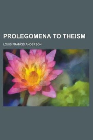 Cover of Prolegomena to Theism