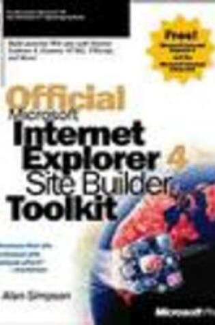 Cover of Official Internet Explorer 4 Sitebuilder Kit