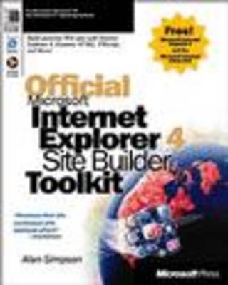 Book cover for Official Internet Explorer 4 Sitebuilder Kit