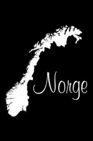 Cover of Norge - Black Lined Notebook with Margins (Norway)