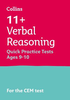 Cover of 11+ Verbal Reasoning Quick Practice Tests Age 9-10 (Year 5)