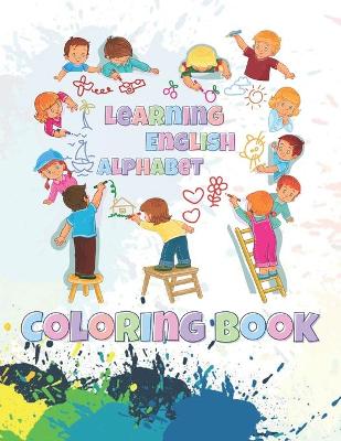 Book cover for Learning English Alphabet Coloring Book